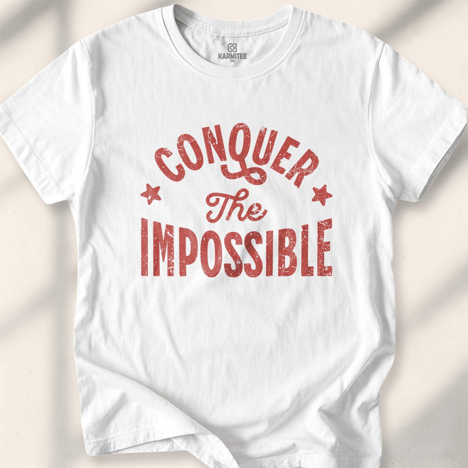 Conquer The Impossible T-shirt - White