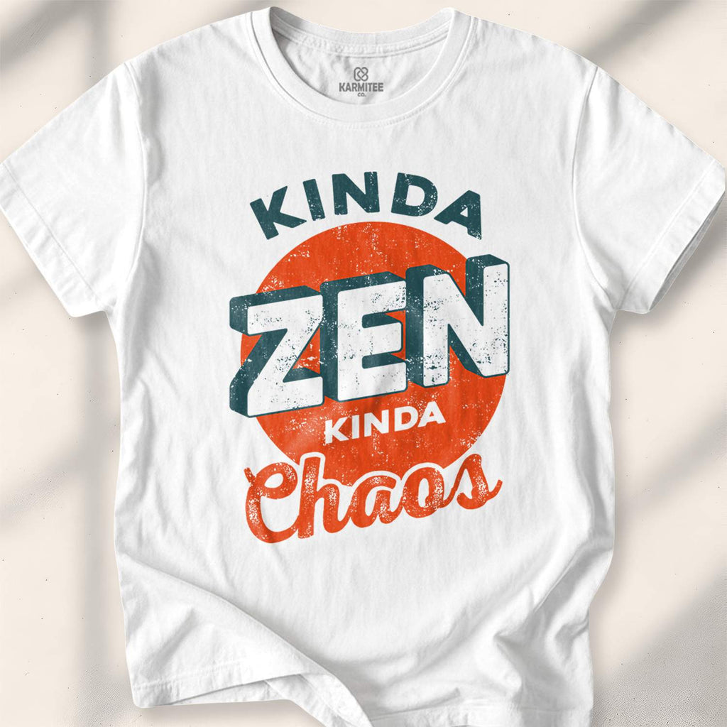 Kinda Zen Kinda Chaos T-shirt - White