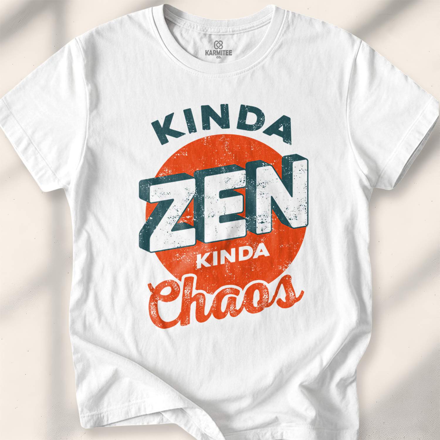 Kinda Zen Kinda Chaos T-shirt - White