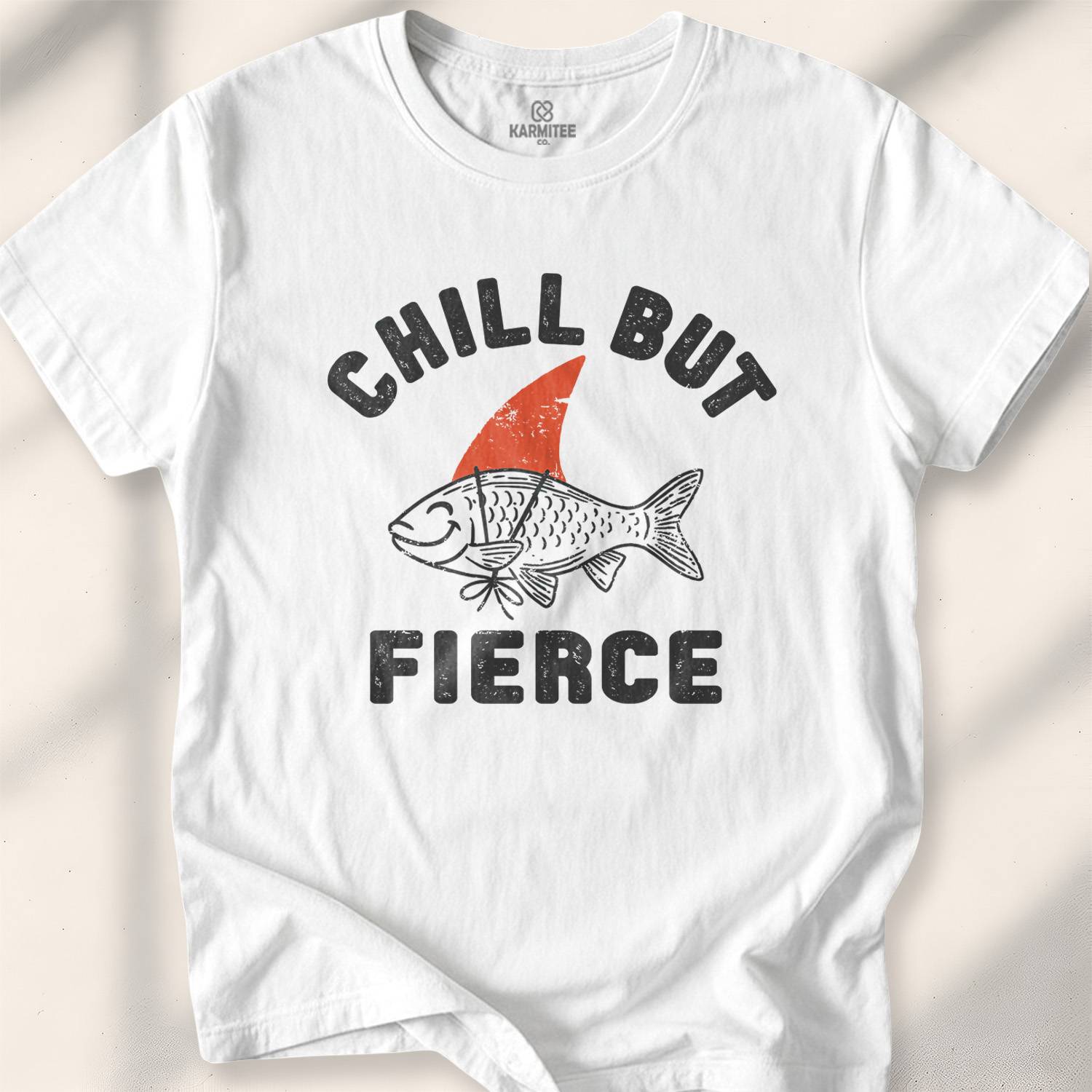 Chill But Fierce T-shirt - White