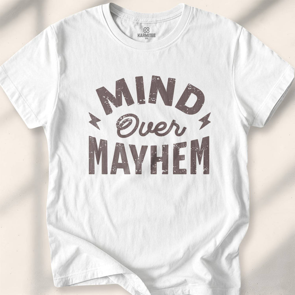 Mind Over Mayhem T-shirt - White