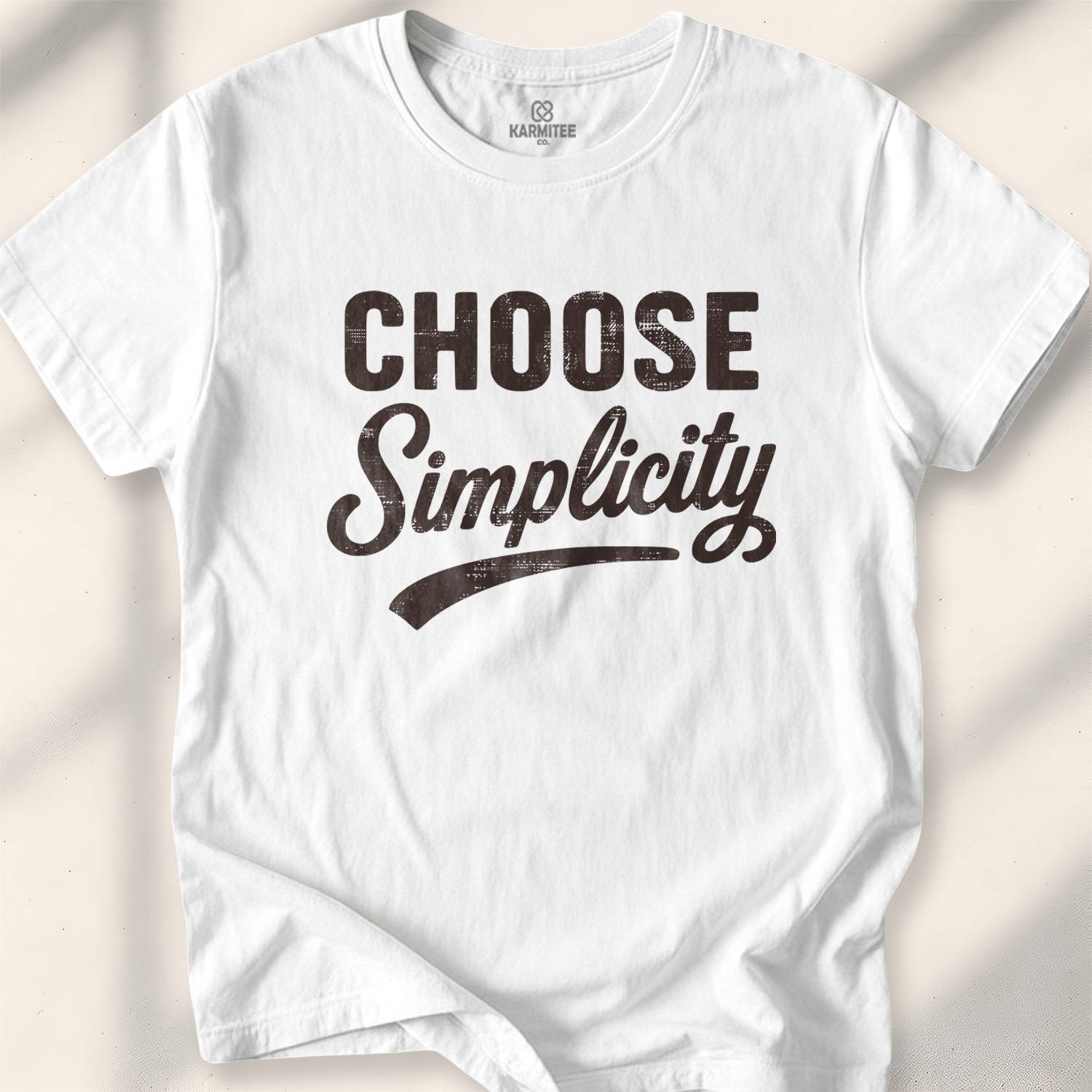 Choose Simplicity T-shirt - White