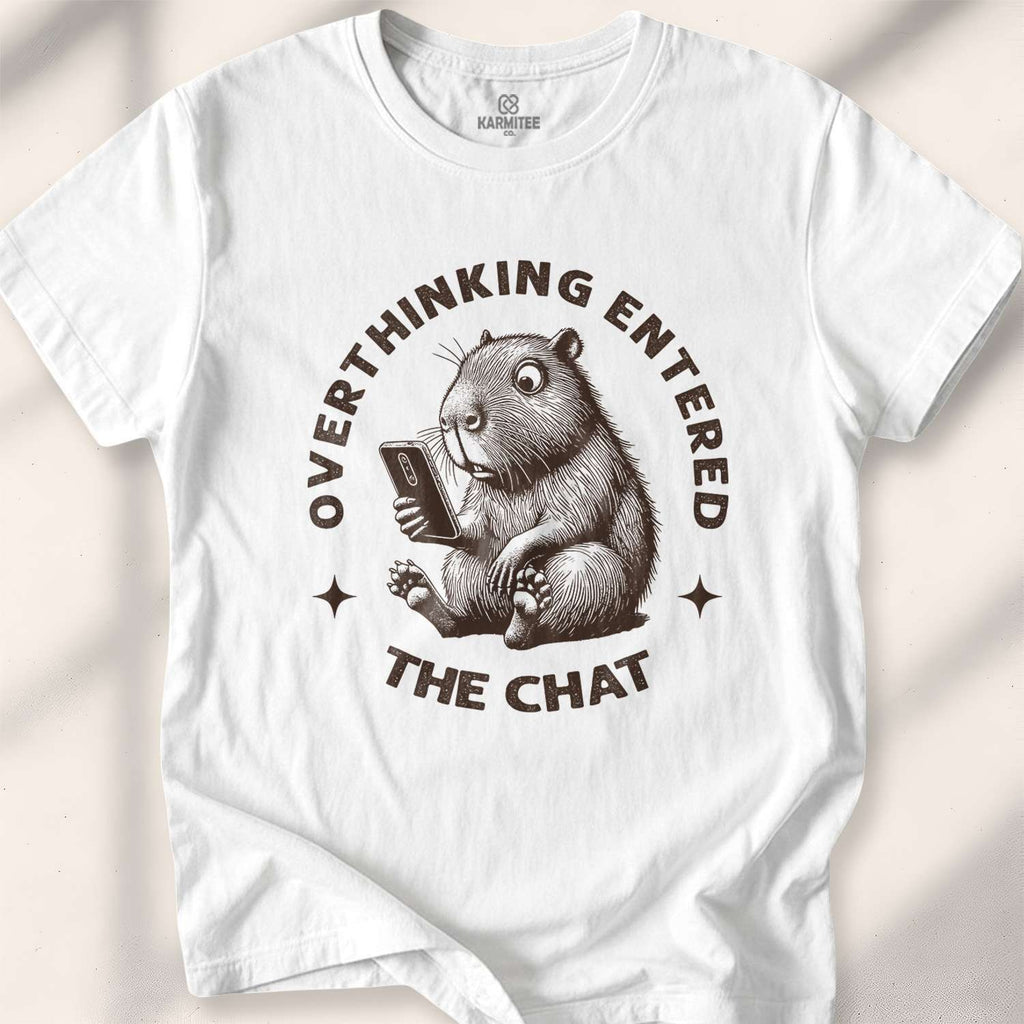 Overthinking entered the chat t-shirt - White
