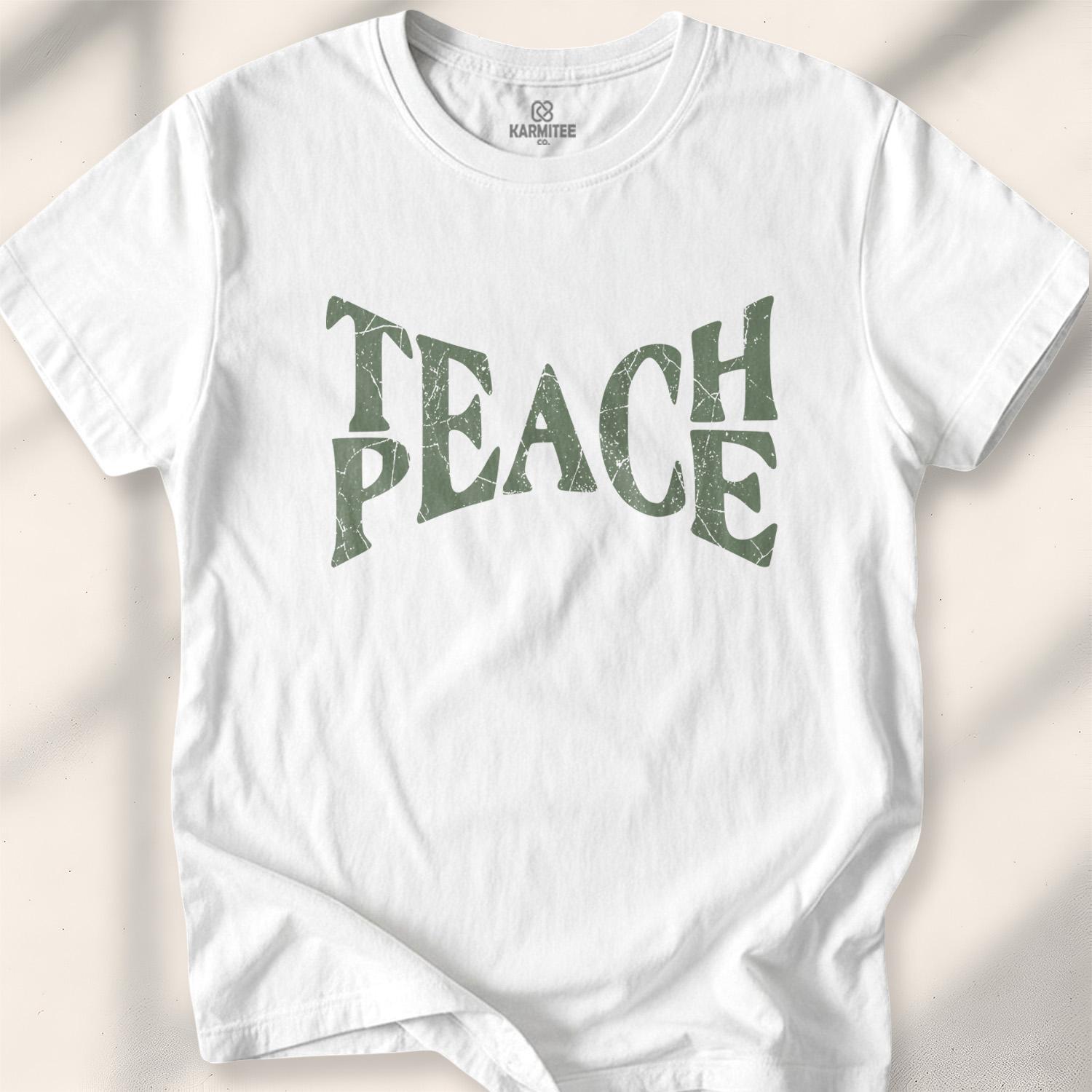 Teach Peace T-shirt - White