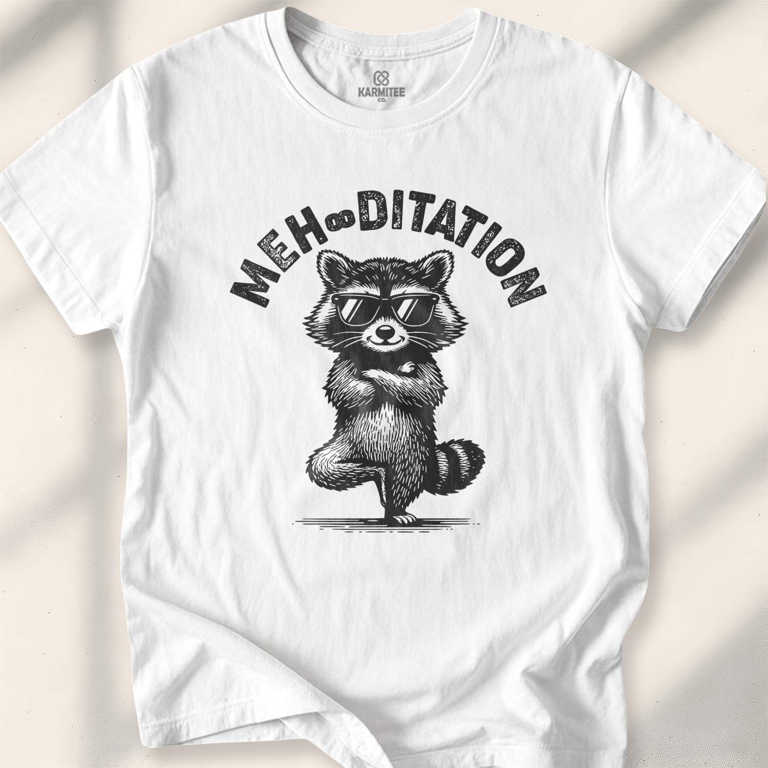 Meh-Ditation T-shirt - White