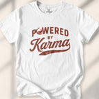 Powered By Karma T-shirt - White