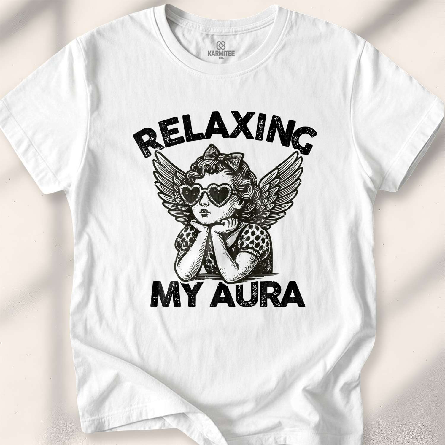 Relaxing My Aura T-shirt - White