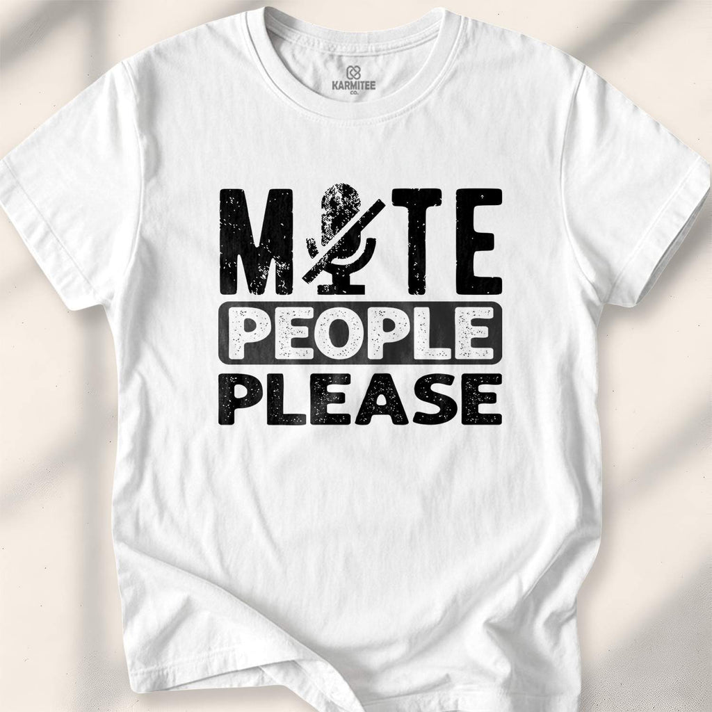Mute People Please T-shirt - White