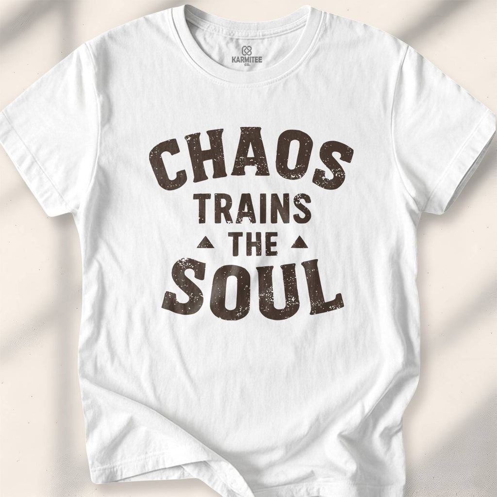 Chaos Trains The Soul T-shirt - White