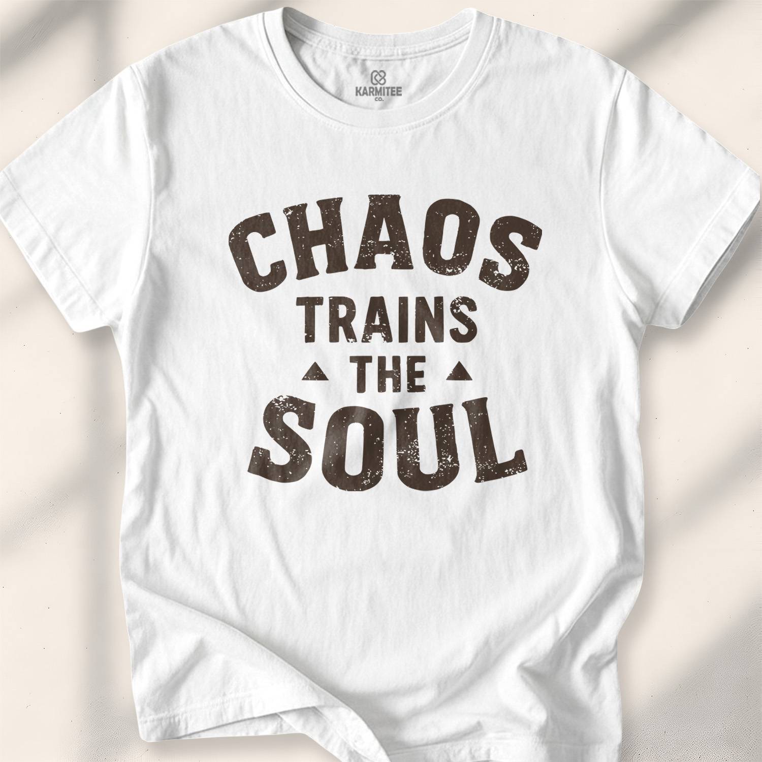 Chaos Trains The Soul T-shirt - White