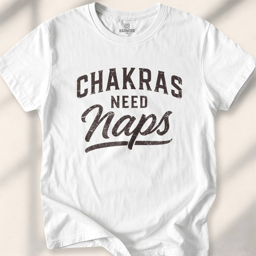 Chakras Need Naps T-shirt - White