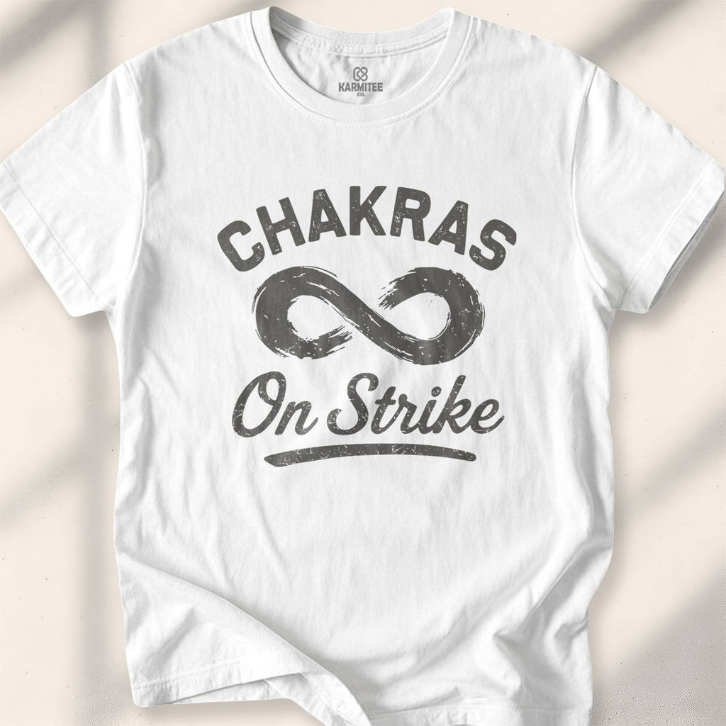 Chakras On Strike T-shirt - White