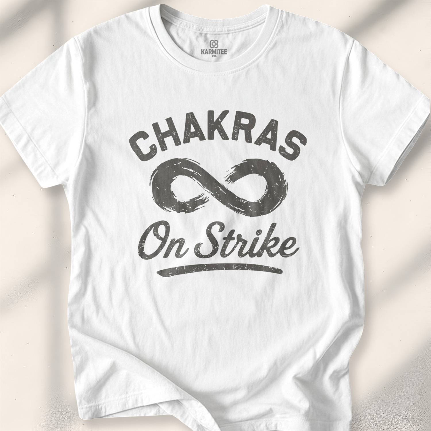 Chakras On Strike T-shirt - White