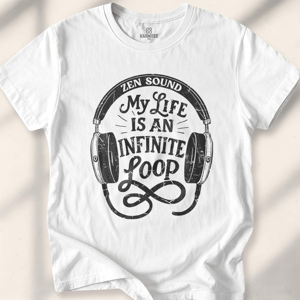 My Life Is An Infinite Loop T-shirt - White