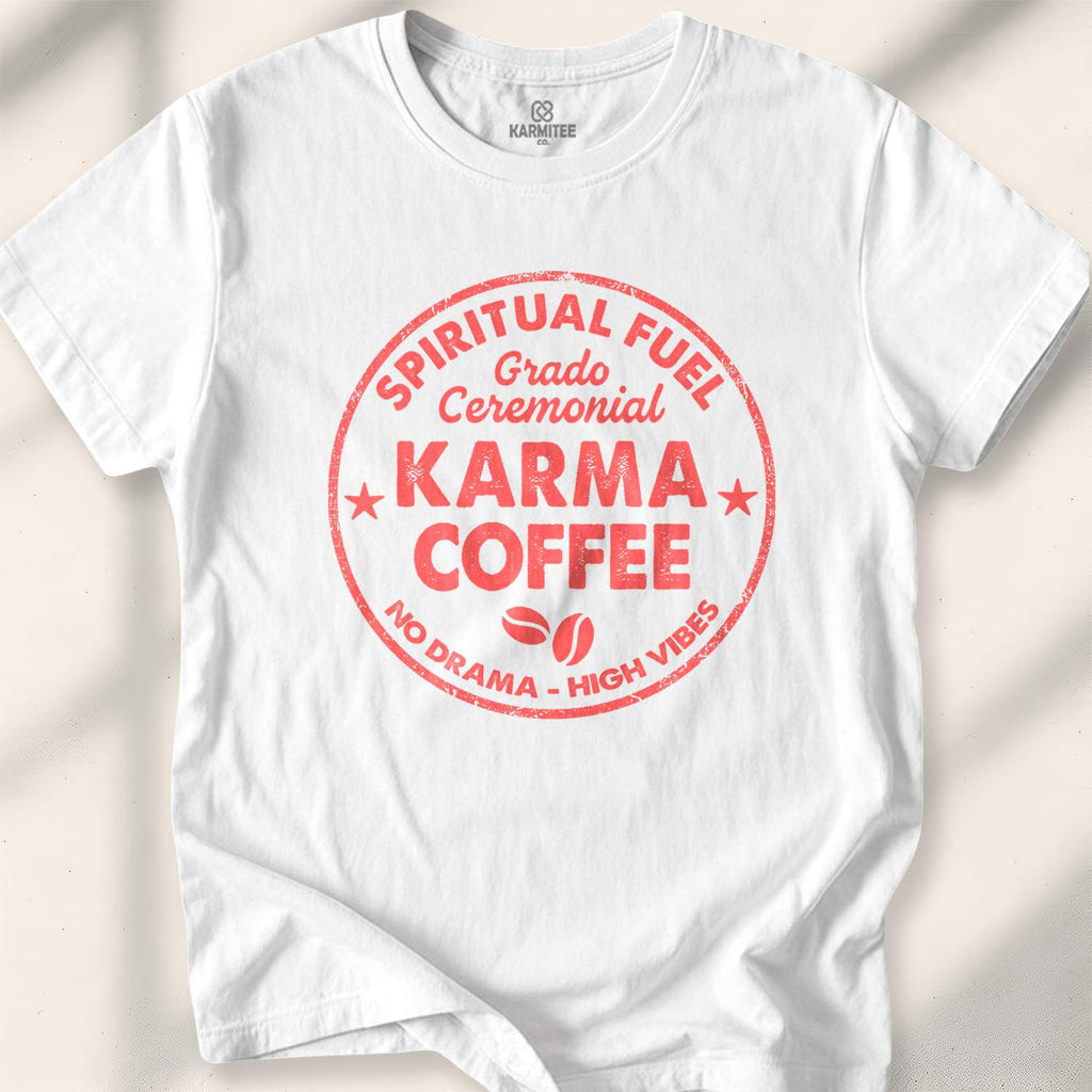 Karma & Coffee T-shirt - White