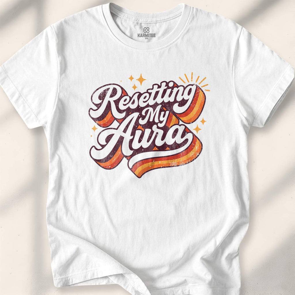 Resetting My Aura T-shirt - White
