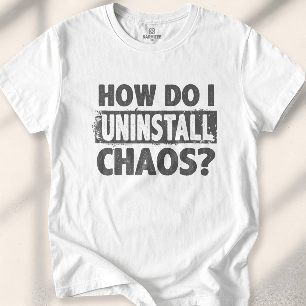 How Do I Uninstall Chaos T-shirt - White