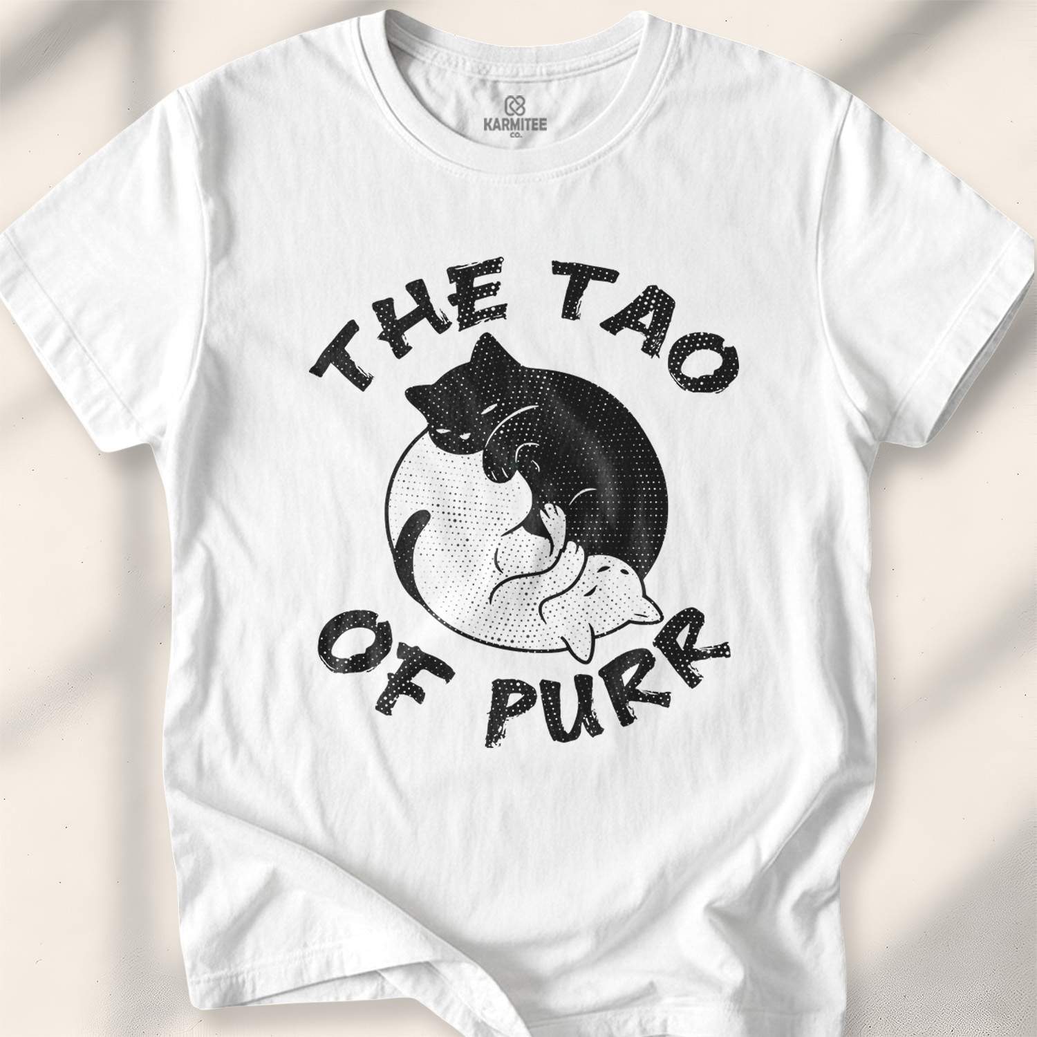 The Tao Of Purr T-shirt - White