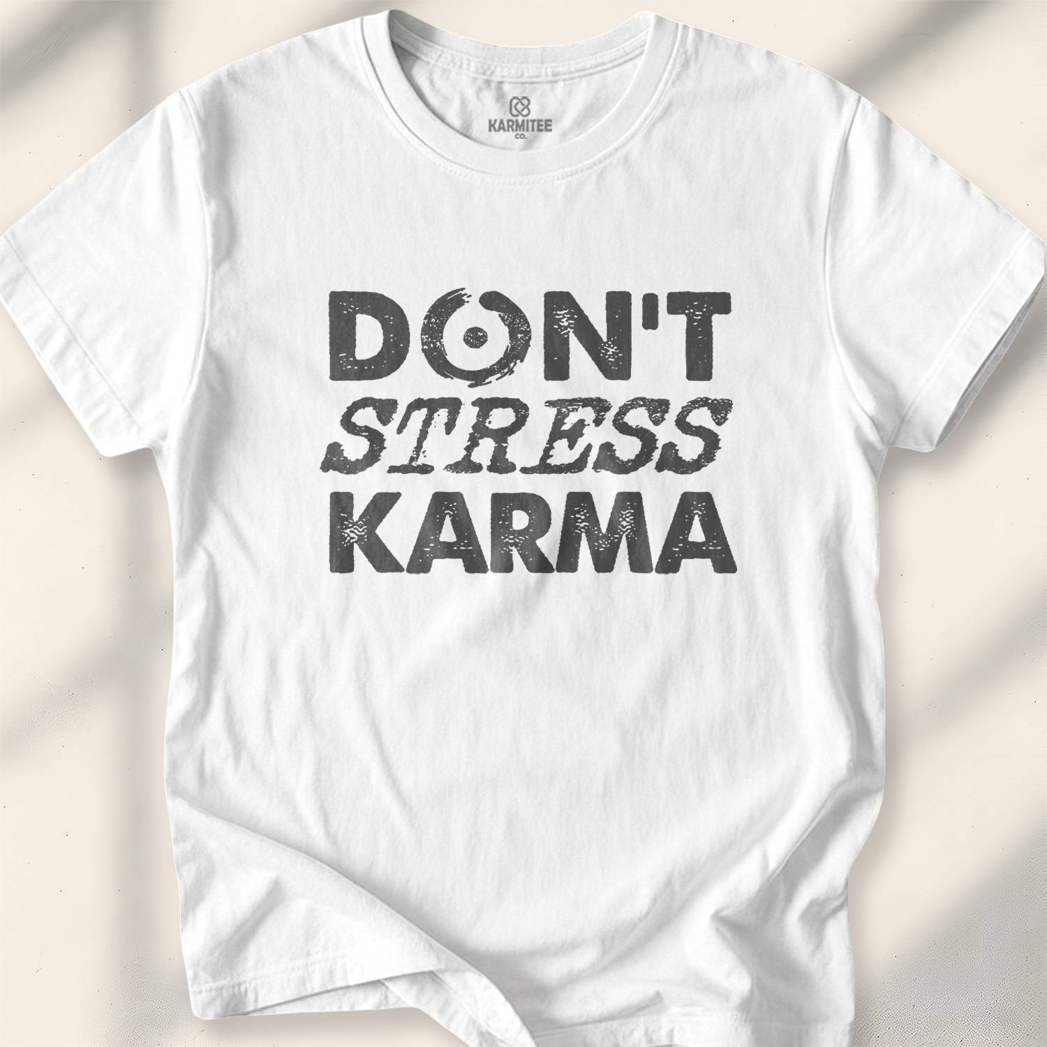 Don’t Stress My Karma T-shirt - White