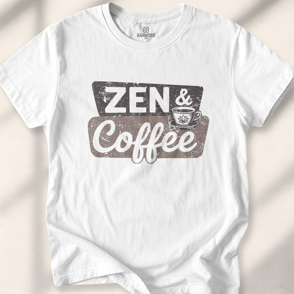 Zen E Coffee T-shirt - White
