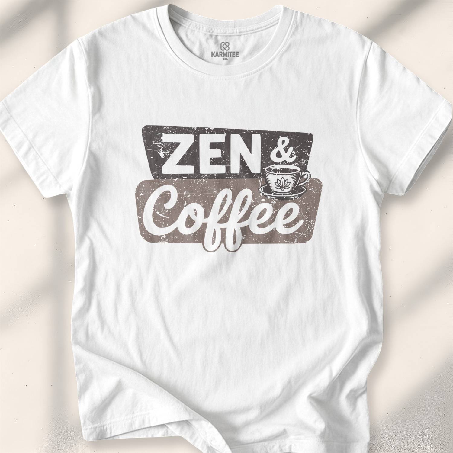 Zen E Coffee T-shirt - White